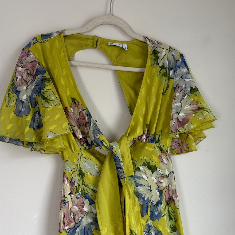 Floral Green Maxi Dress - Picture 5 of 8